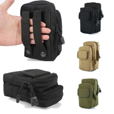 Tactical Molle EDC Pouch Waist Belt Phone Pocket Utility Gadget Organizer Bag