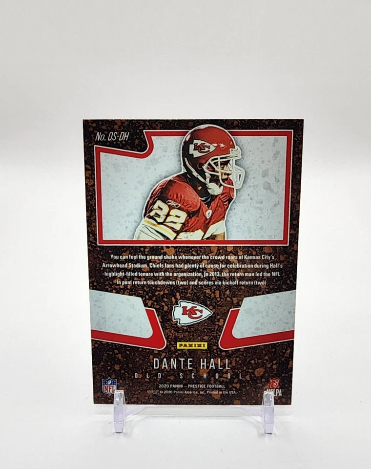 2020 Panini Prestige Dante Hall No. OS-DH Old Scool Foil - Image 2 of 2