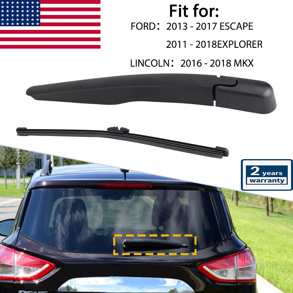 Bras D'essuie-glace Arrière Pour Ford Escape Explorer 2011-2024 – Compatible Lincoln MKX, Noir, Neuf, Garantie 3 Ans