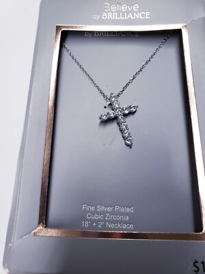 Believe By Brilliance Stainless Steel Necklace Walmart Believe By