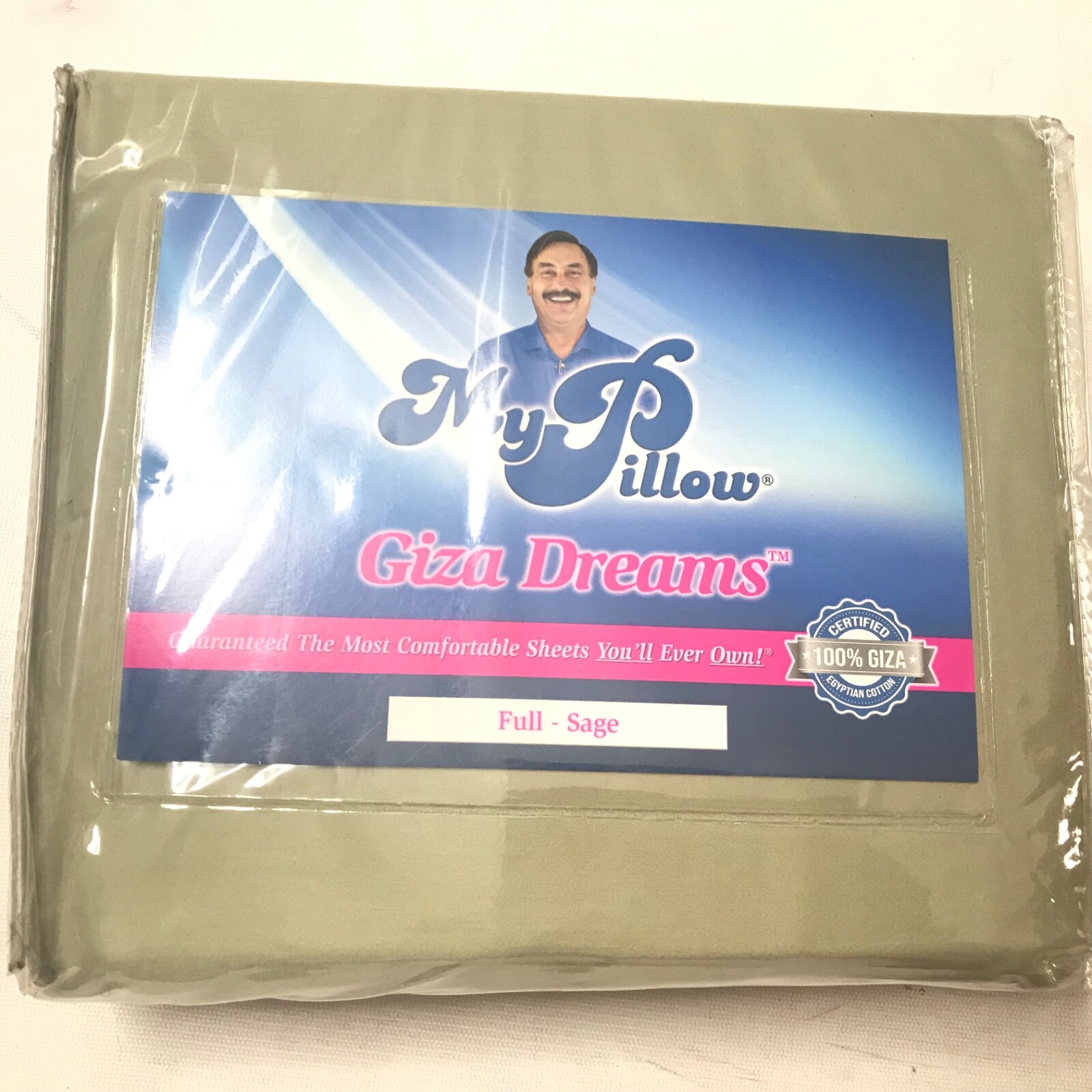 My Pillow Giza Dreams Egyptian Cotton 400 Thread Sheet Set FULL Sage