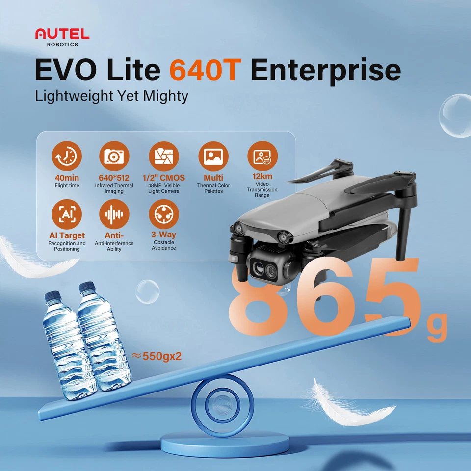 Autel Robotics EVO Lite 640T Enterprise 640*512 Thermal Drone Newest Thermal - Image 2 of 4
