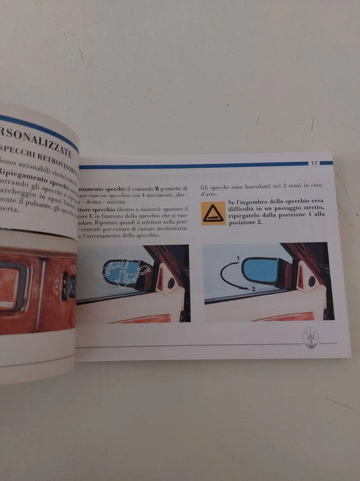 Maserati Quattroporte Seicilindri Ottocilindri Libretto Uso E Manutenzione Nuovo - Immagine 2 di 4