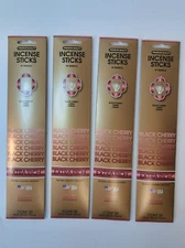 Black Cherry Incense Sticks – 4 Pack-Extra Rich, 80 Count Total - Air Freshener