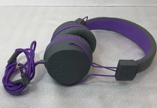 Kids Volume Control Purple JLAB JBuddies Studio -Wired On-Ear Soft Headphones