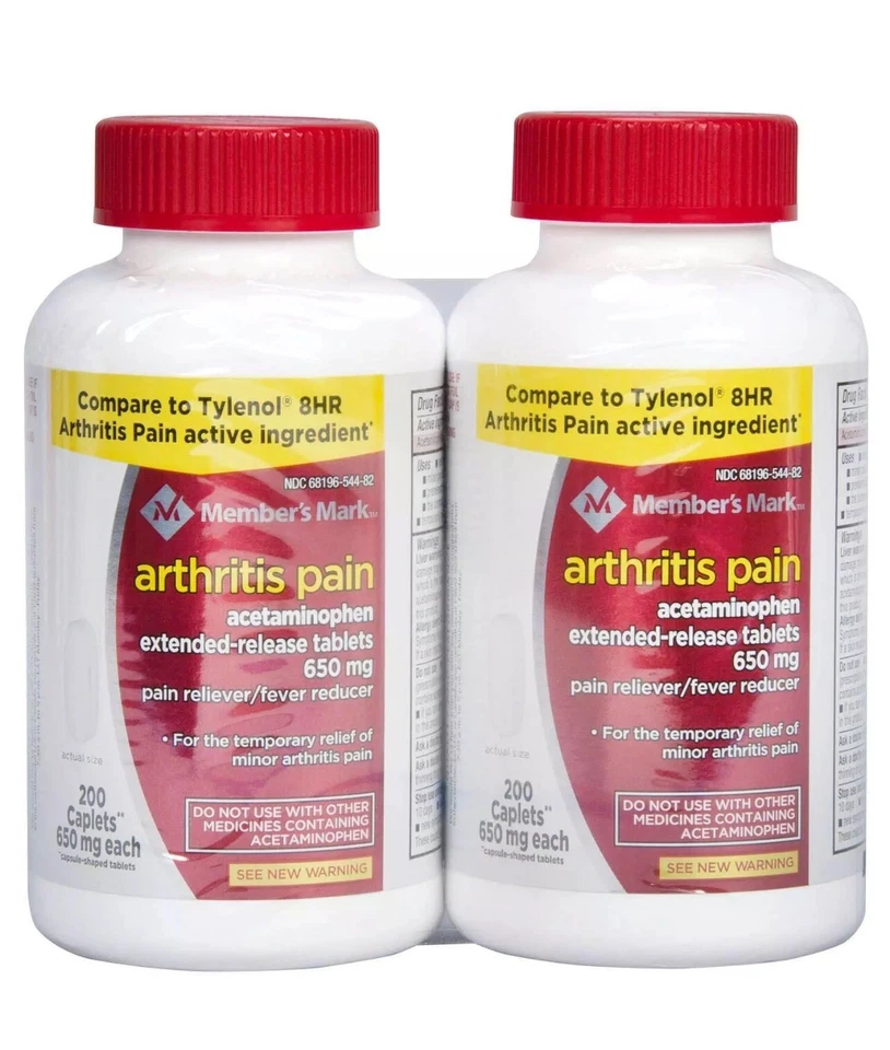 Member's Mark 650 mg Arthritis Pain Tablets (200 ct., 2 pk.) by Members Mark