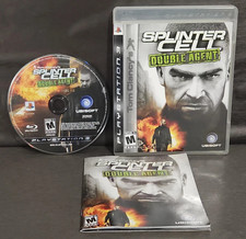 PS3 :  TOM CLANCY'S SPLINTER CELL : DOUBLE AGENT !!  Complete w/Manual