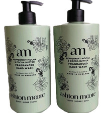 ASHTON & MOORE PEPPERMINT MOCHA & COCOA BUTTER  FRAGRANCED HAND WASH 2x750ml 6.66 per litre