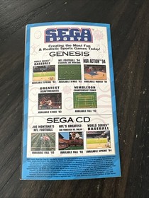 Sega CD manual solo Jurassic Park con tarjeta de registro