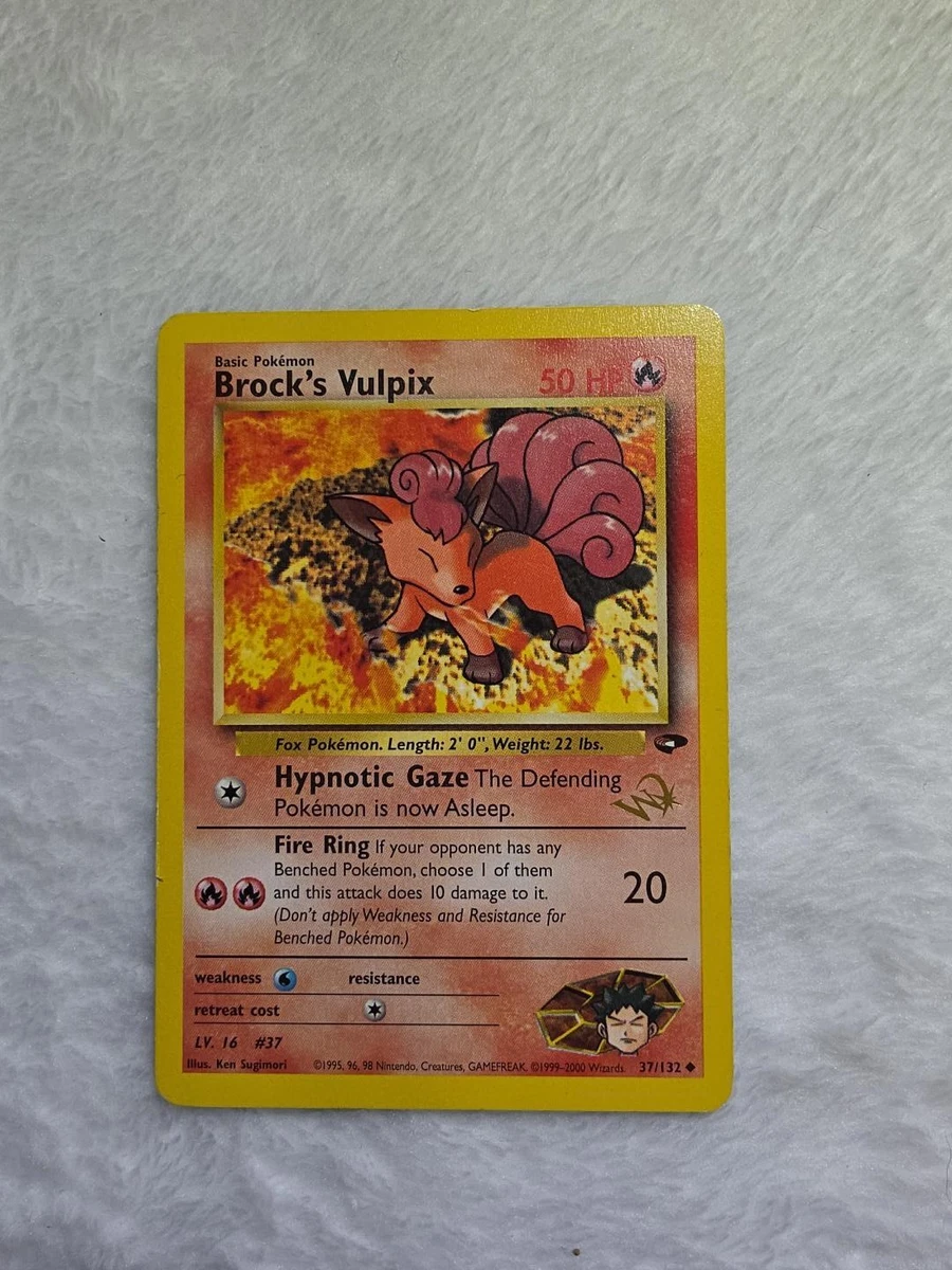 BROCKS VULPIX 37/132 タケシのロコン 英語版ポケモン Brock's Vulpix [W Stamped] 037/132 Wotc Promo for sale | eBay