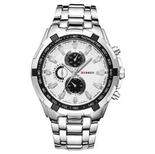 CURREN Men Quartz Watch Waterproof Sport Military Business Date Luminous Hands