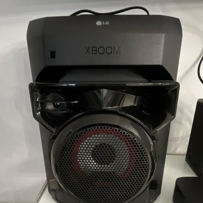 LG XBOOM Rectangular Standing Speaker Black Home Audio System