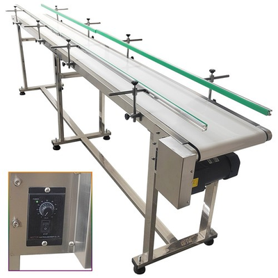 #ad #ad PU Belt Conveyor Industrial Transport Conveyor w Double Guardrails 118#x27;#x27;*15.7#x27;#x27; $1799.00