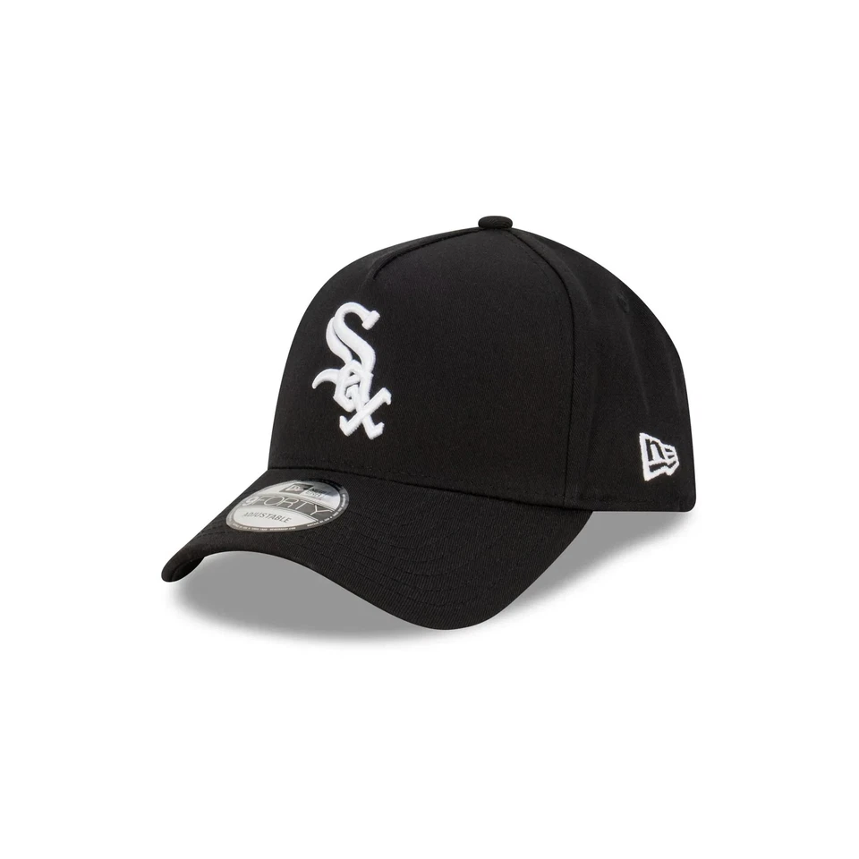 New Era Chicago White Sox MLB 9FORTY OTC A Frame Evergreen Cap / Black / RRP £27