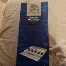 Winsor & Newton Cotman Artists Watercolour Painting Box  24 Whole Pan Studio Set