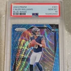 2024 Panini Prizm Caleb Williams RC Blue Wave Prizm #301 /230 PSA 10 Bears