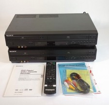 LOT OF 2 FOR PARTS Sony SLV-D380P DVD VCR Combo Player - Bad DVD - VCR Works