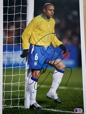 Roberto Carlos signed 16x12 Brazil large photo D COA RACC Trusted Seller ACGCert