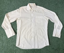 Vintage YSL Yves Saint Laurent Menswear Shirt Size 16 32/33 Long Sleeve