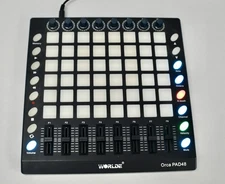 Worlde ORCA PAD48 Portable USB MIDI Drum Pad DJ Controller 48 Pads RGB Backlit