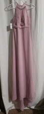 Alfred Angelo 'Loves First Blush' Size 4 Jeweled Neckline Formal Chiffon Dress
