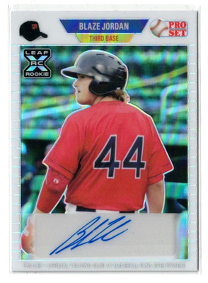 2021 Leaf Pro Set Metal WHITE Prizm RC AUTO Blaze Jordan! Rookie! Autograph /4