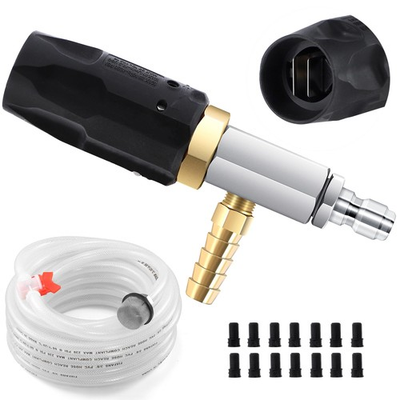#ad Adjustable Pressure Washer Long Range Nozzle 4 4.5 GPM with 45 FT Braid Hose... $203.41