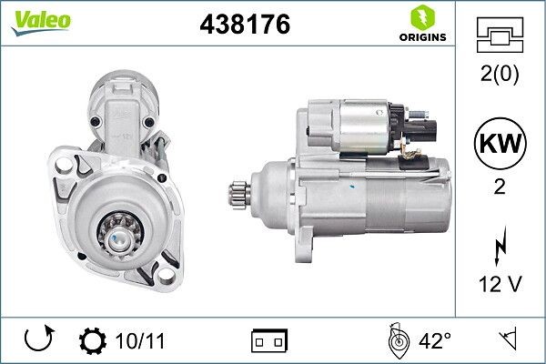 Valeo Starter 438176 FüR Audi Seat Skoda VW-image