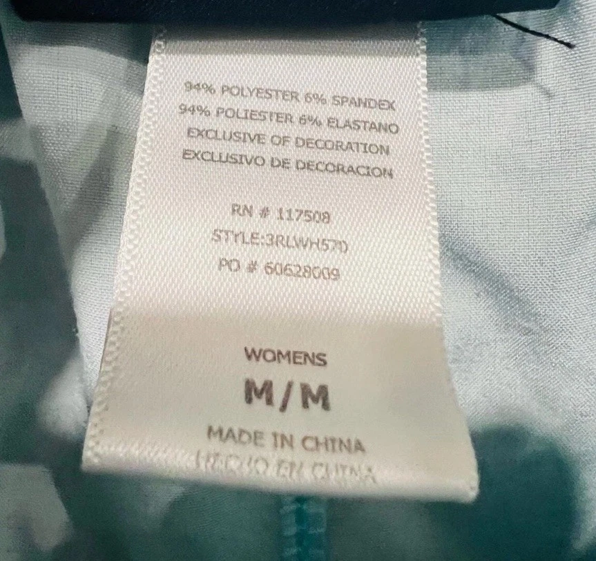 Pantalones Cortos para Correr Reebok Medianos Azul Turquesa Entrenamiento Deportivo Floral para Mujer Foto 2 de 2