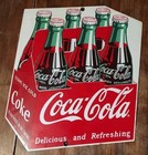Rare Coke Coca-Cola Porcelain Enamel Sign Vintage Collectible Advertising