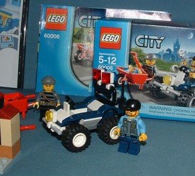 CITY, POLICE SETS 60006 ATV / 60206 JET PATROL / 60241 DOG UNIT - LEGO - USED
