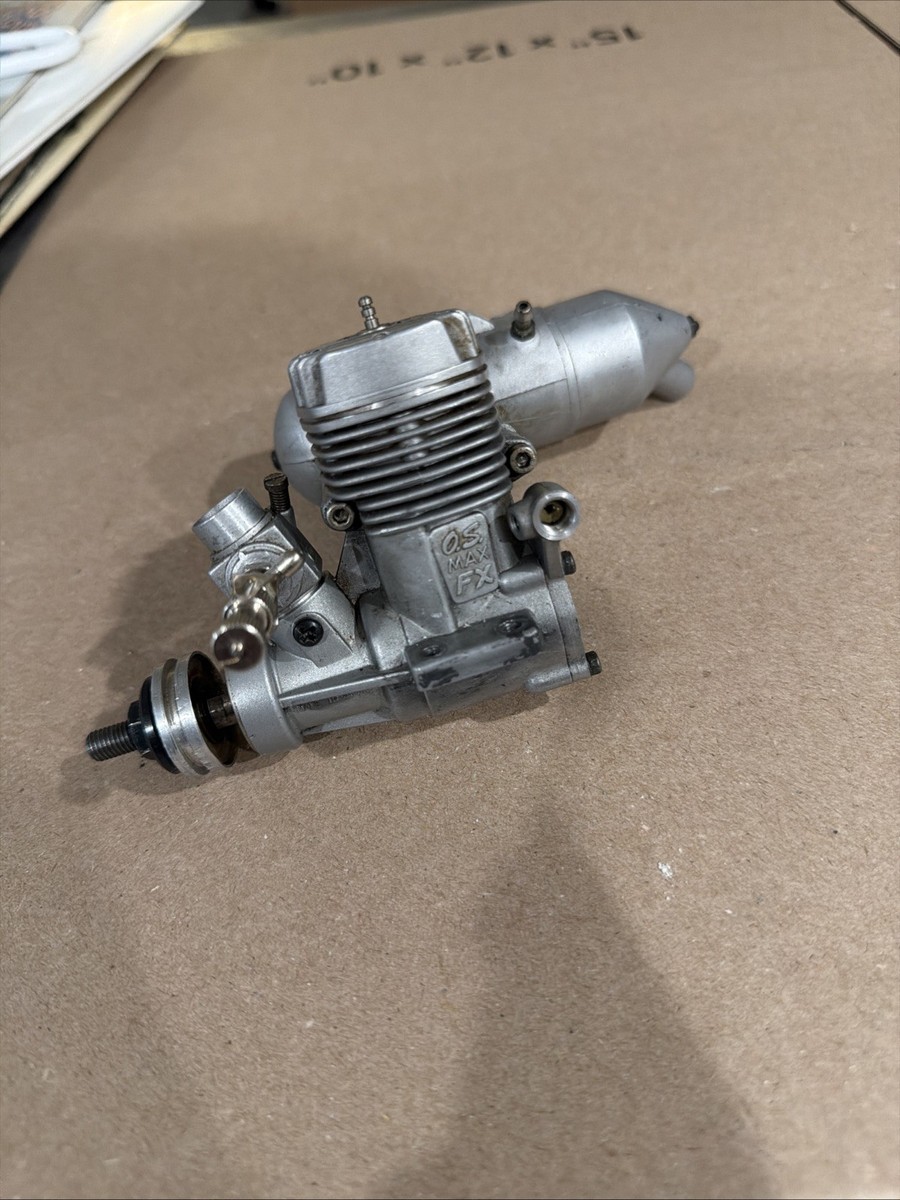 O.S. Max 25FX Glow Motor Engine w/ Muffler SN#2607 | eBay