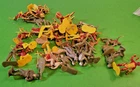 LARGE LOT OF VINTAGE MARX 54MM PLASTIC FIGURES WITH PAINT, BUT NO DAMAGE.......