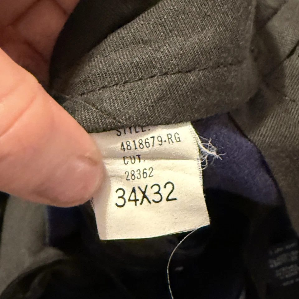 Vntg Polo by Ralph Lauren Linen/Cortton Blend Trousers Pants 34x32 Navy - Image 4 of 4