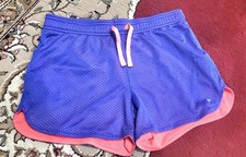 Old Navy Active Girls Shorts Size XL 14/16 Elastic Waist purple orange A-1