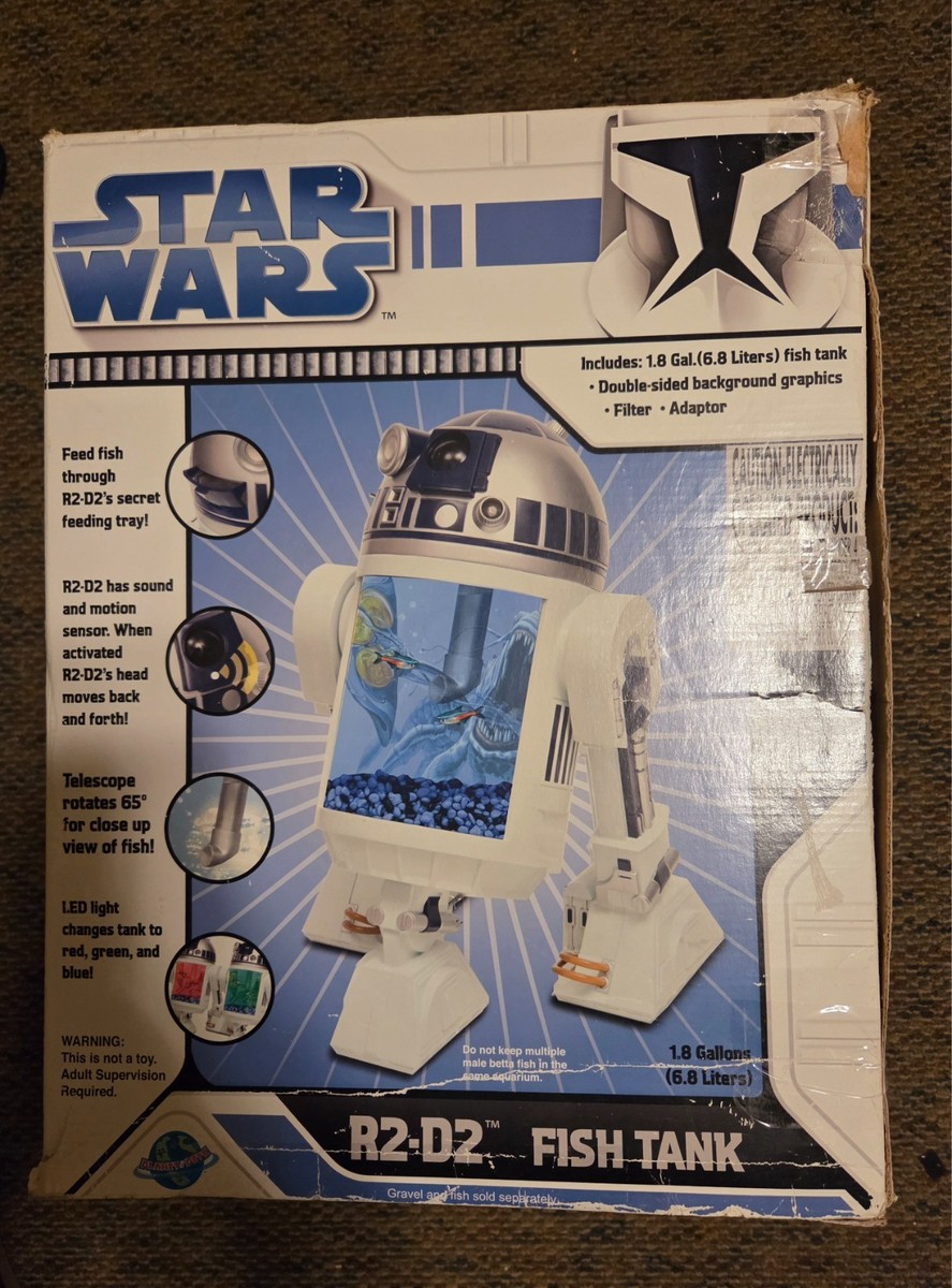 LOOK Star Wars R2-D2 fish tank aquarium NIB 2008 RARE | eBay