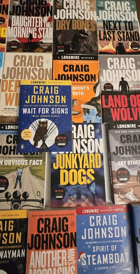 Lot of 22 Walt Longmire Mystery Books by Craig Johnson Paperback Series Netflix - Image 3 of 4