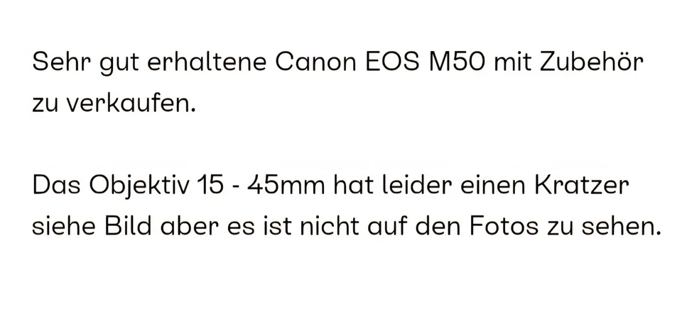 Canon EOS M50 Mark II incl. EF-M 15-45mm IS STM Objektiv Demo-Modell M 50 II - Bild 4 von 4