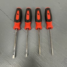Snap On 4pc Red Soft Grip Mini-grip Screwdriver Set Sgdx40br