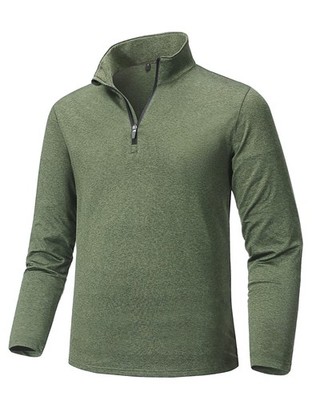 Skipullover Herren Atmungsaktiv Langarmshirt Wandern TShirt Funktions Longsle...