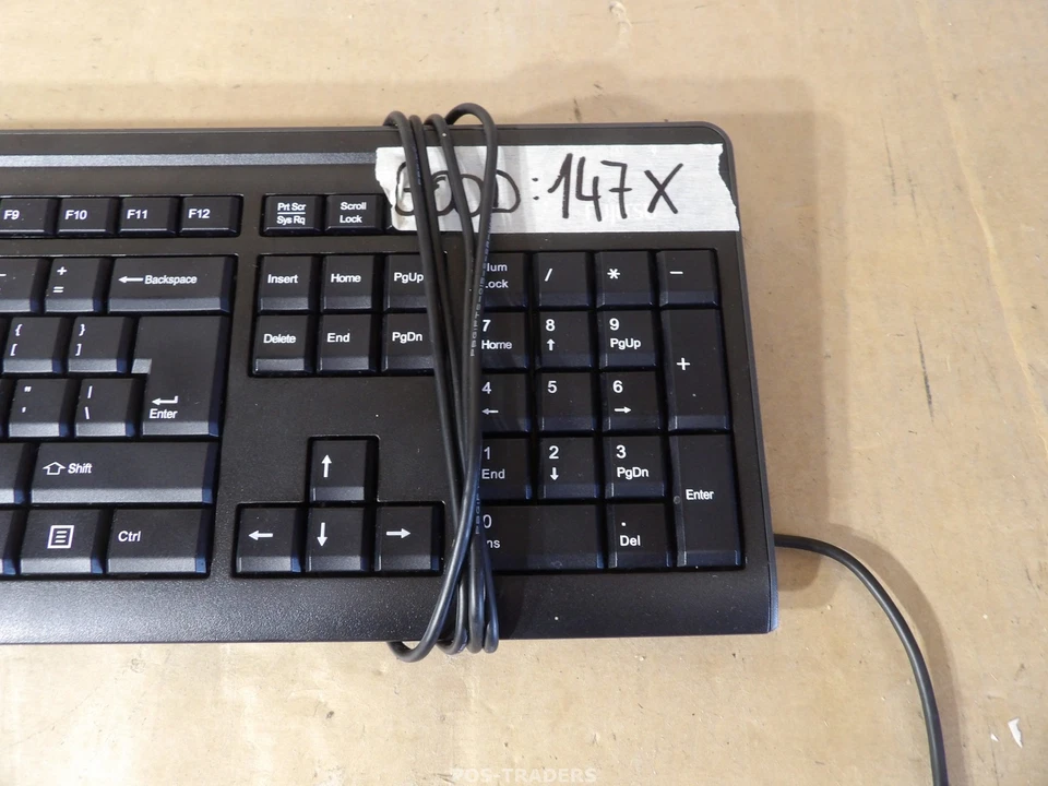 FUJITSU KB410 G QWERTY PS2 high quality and functional keyboard Tastatur Black - Bild 3 von 4