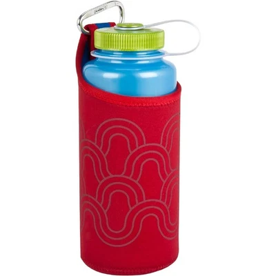 Nalgene Insulated Neoprene Bottle Sleeve, 32 oz, Red Waves