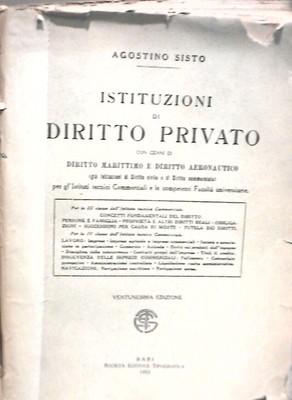 INSTITUTIONEN DES PRIVATRECHTS Seerecht Augustinus Sixtus Juristische von e