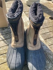 Alpine snow sports boots ski skiing old shop stock new