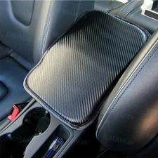 For NEW CADILLAC Carbon Fiber Car Center Console Armrest Cushion Pad Cover 1PCS