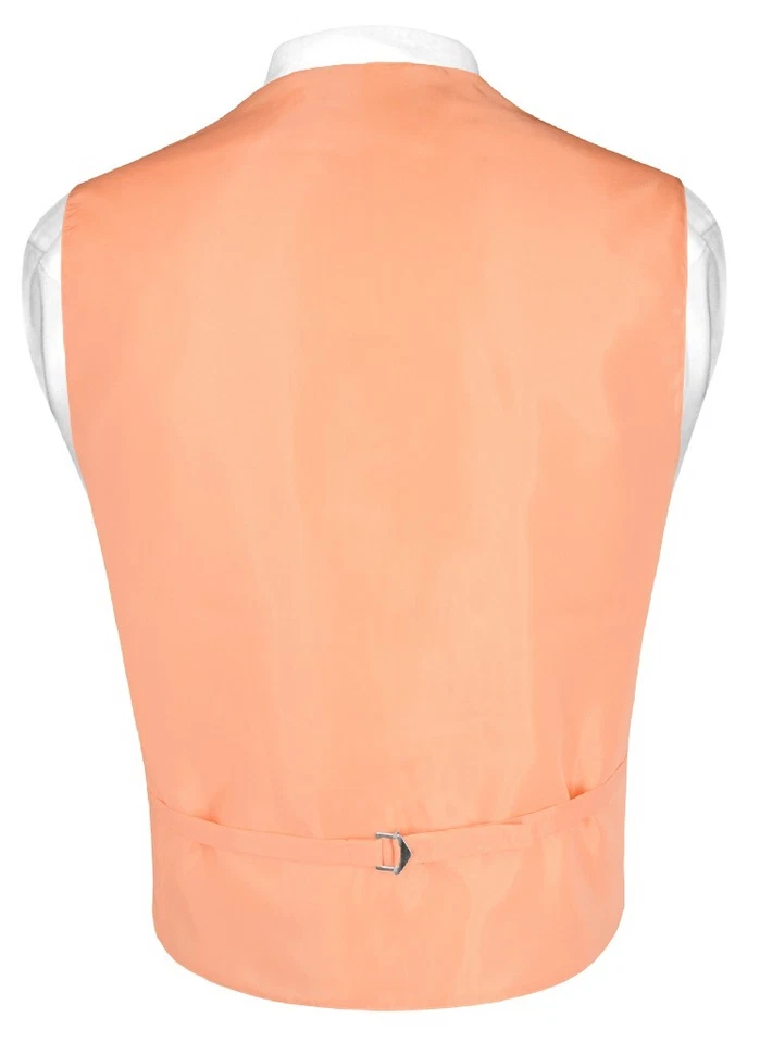 Мужская платье жилет галстук носовой платок персиковый розовый цвет шеи галстук комплект для костюма или смокинга - Изображение 3 из 4