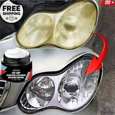 Car Headlight Restoration Polishing- Kit Scratch Remover & Oxidation Cleaner