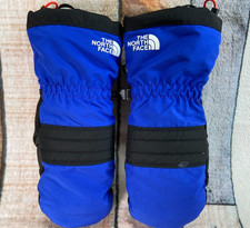 North Face Kids Montana Ski Mitts 7 XL Mittens DryVent Winter Gloves Blue Black