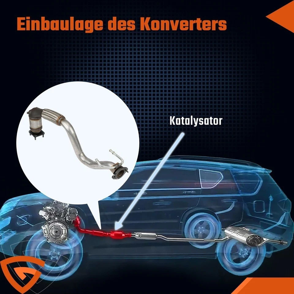 Katalysator FÜR VW Golf Jetta Touran Skoda Octavia Audi A3 1.6 FSI 1K0254302SX - Bild 4 von 4