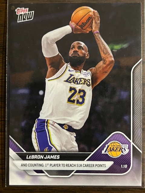 2025-26 Topps Now NBA #134 LeBron James Los Angeles Lakers